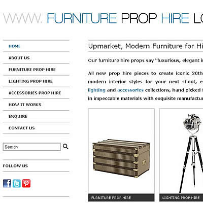 Furniture Prop Hire London